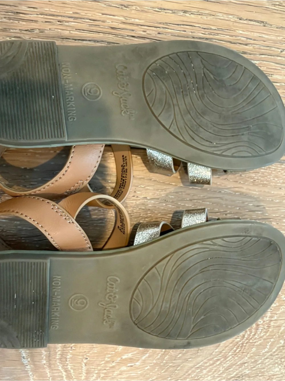 Girls Glittery Size 9 Sandals